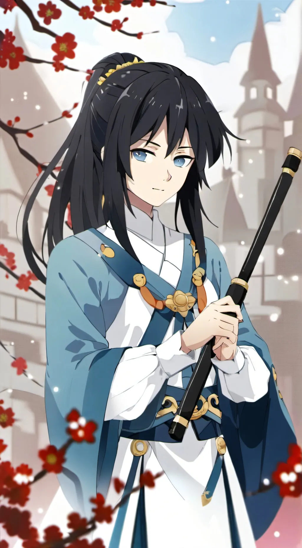 ai character: Demon slayer prank background