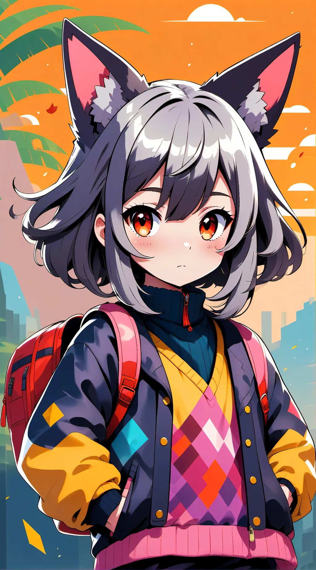 ai character: luna background