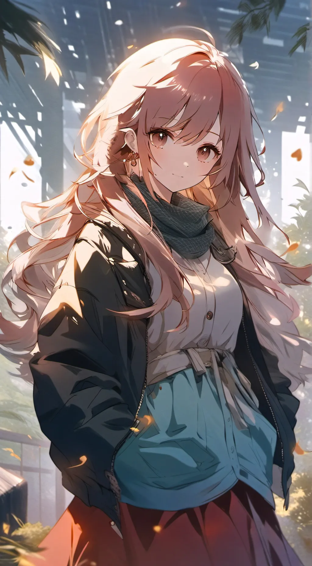 ai character: Hailey  background