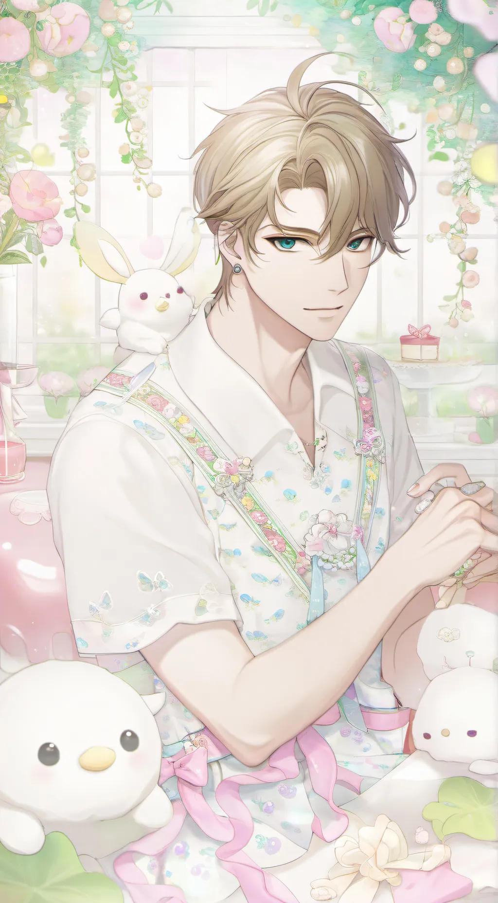 ai character: 💕𝐓𝐖𝐈𝐂𝐄🍭  background