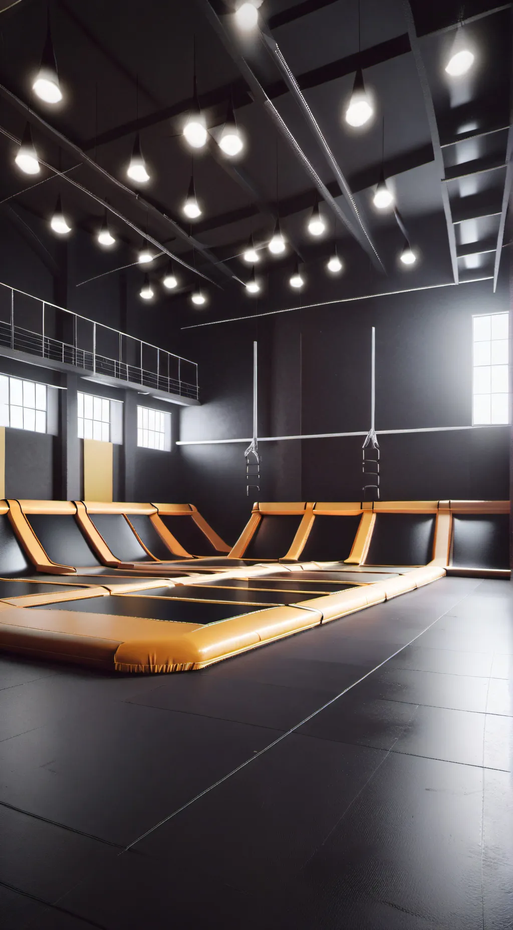 ai character: -TRAMPOLINE PARK!- background