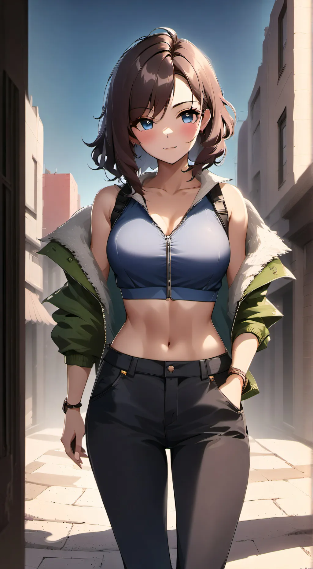 ai character: girlfriend background