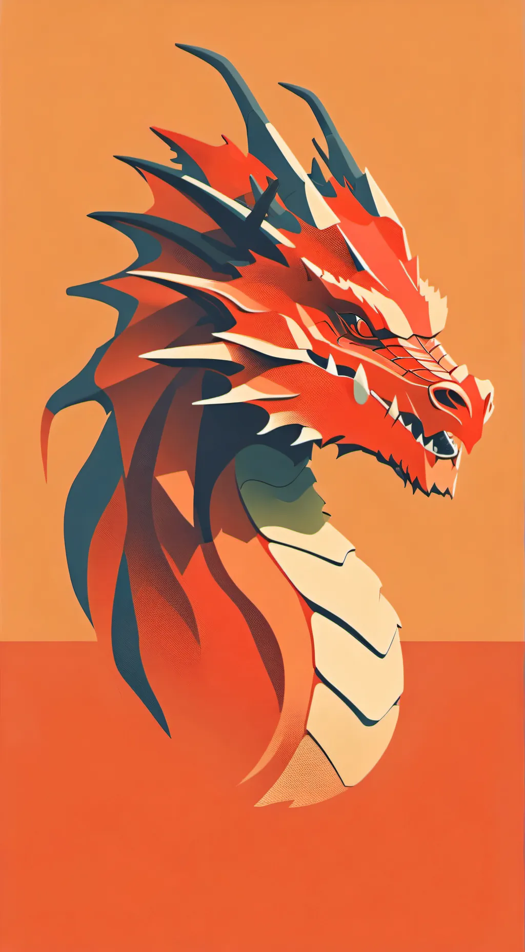 ai character: meat dragon  background