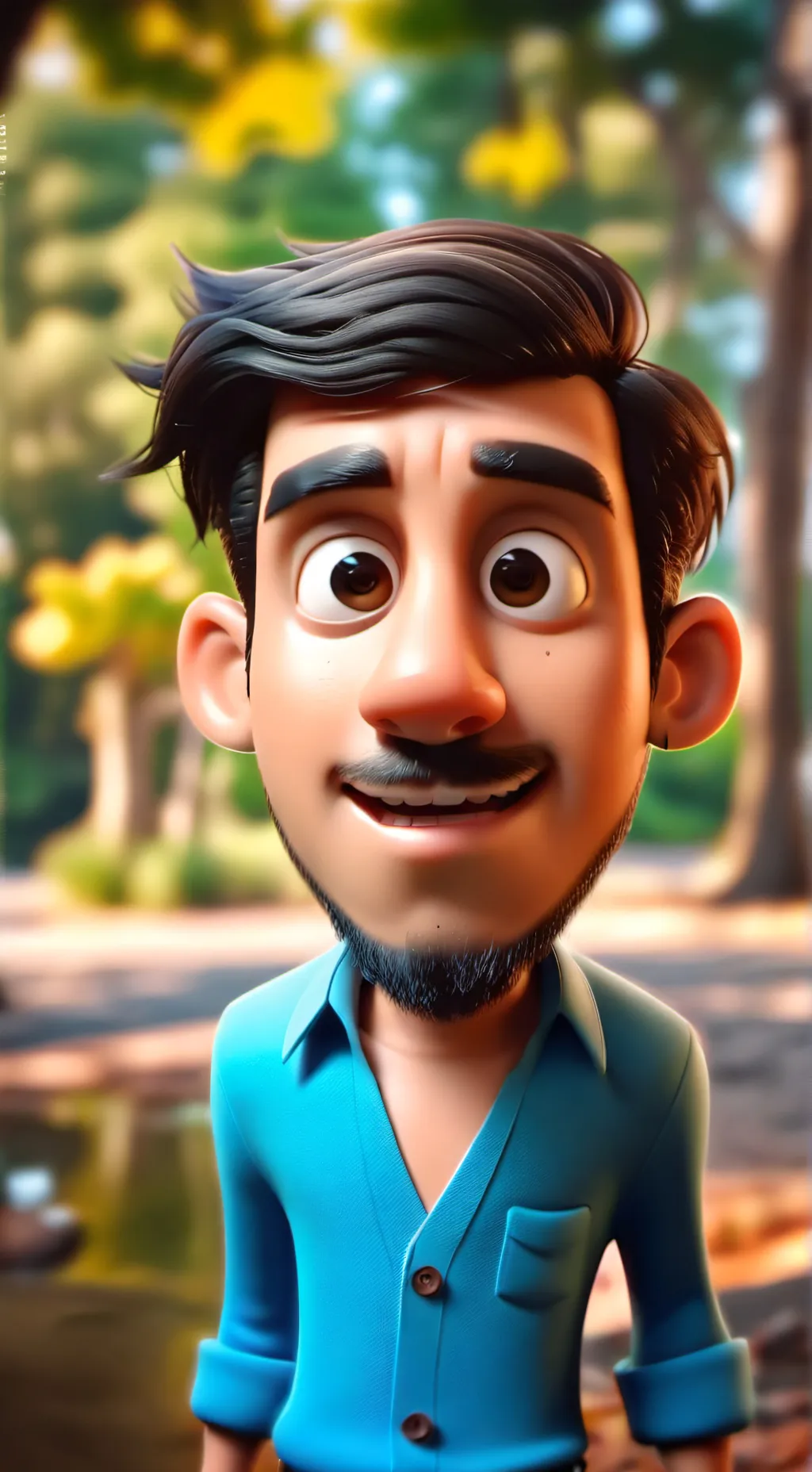 ai character: Dumb guy  background