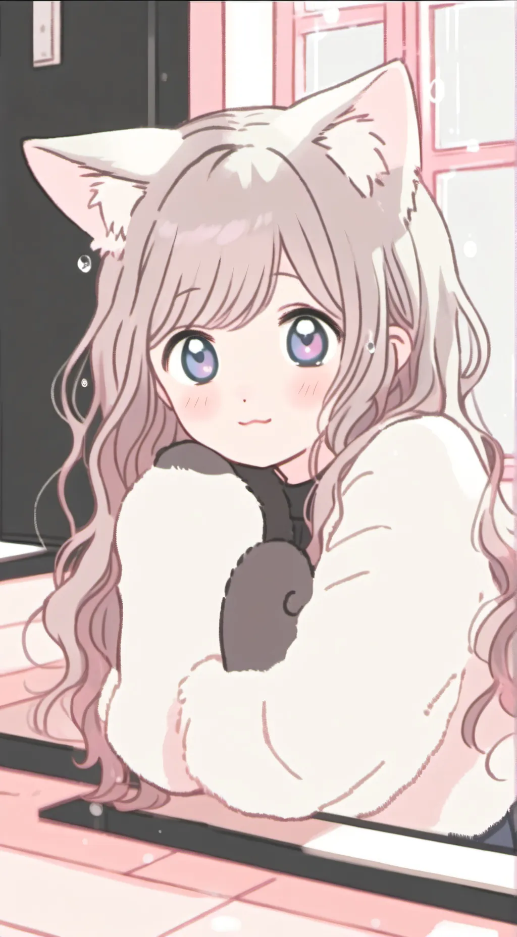 ai character: Wavy Spirit Feline background
