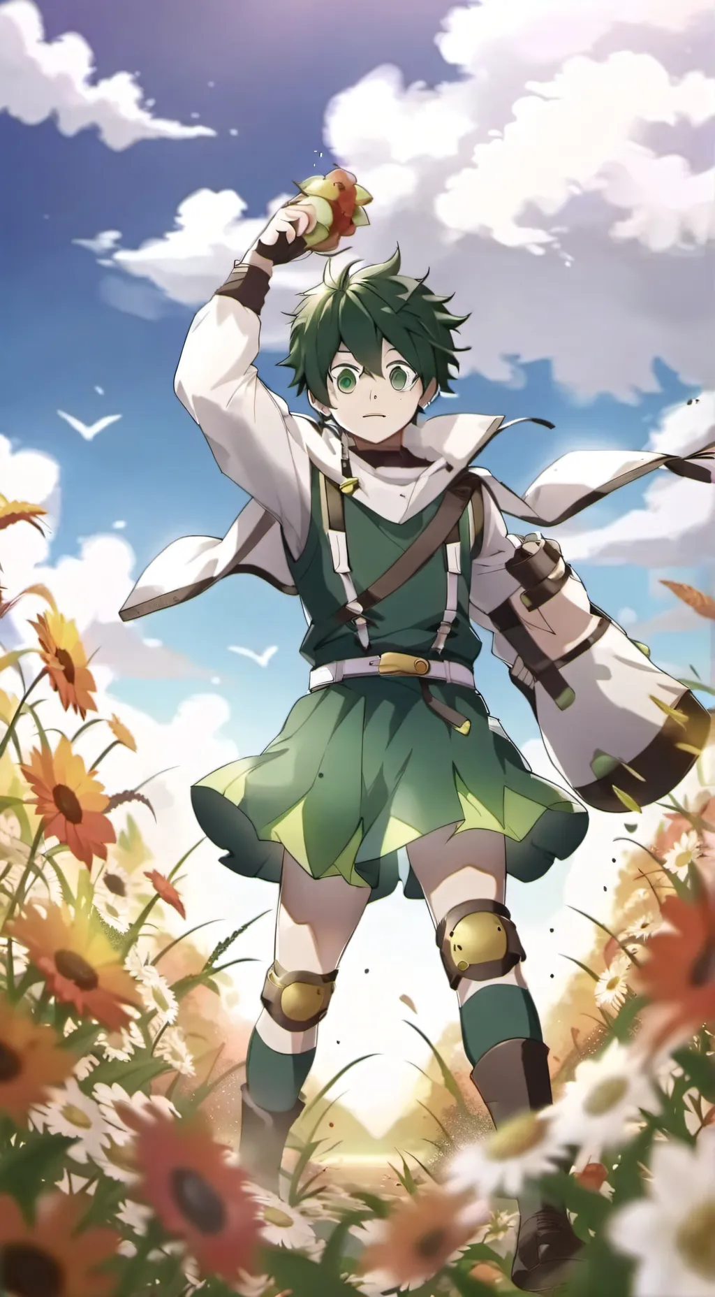 ai character: 💚𝓘𝔃𝓾𝓴𝓾 𝓜𝓲𝓭𝓸𝓻𝓲𝔂𝓪 💚 background