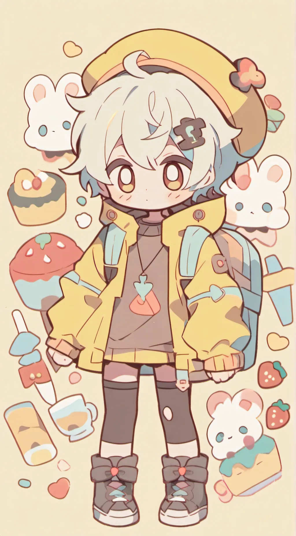 ai character: oscar💅💅 background