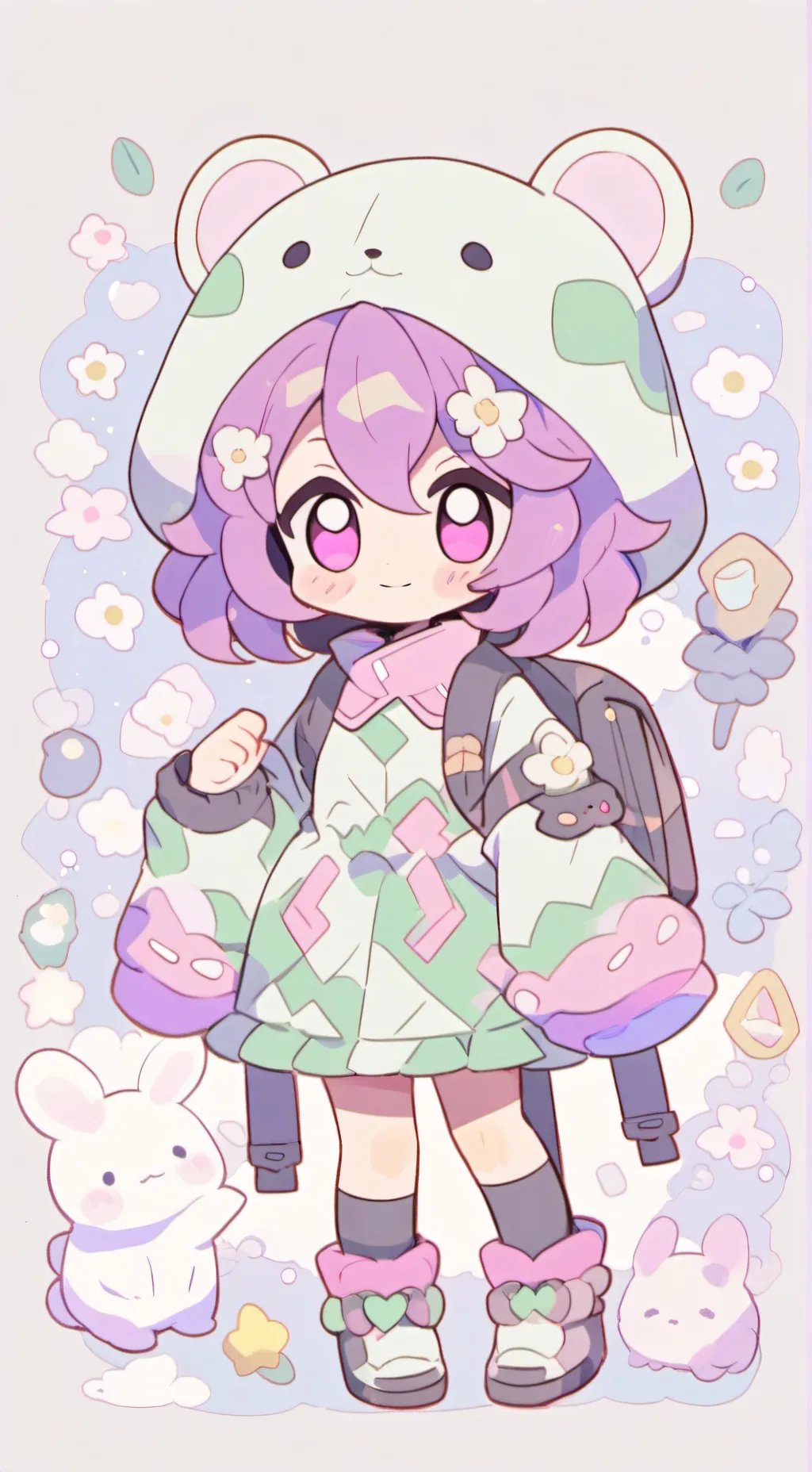 ai character: Fs pick me AGAIN background