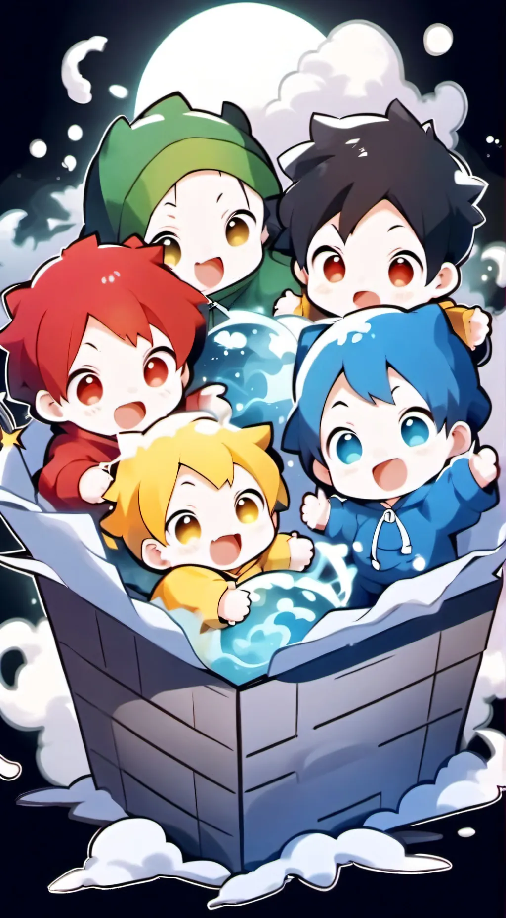 ai character: Elemental babys background