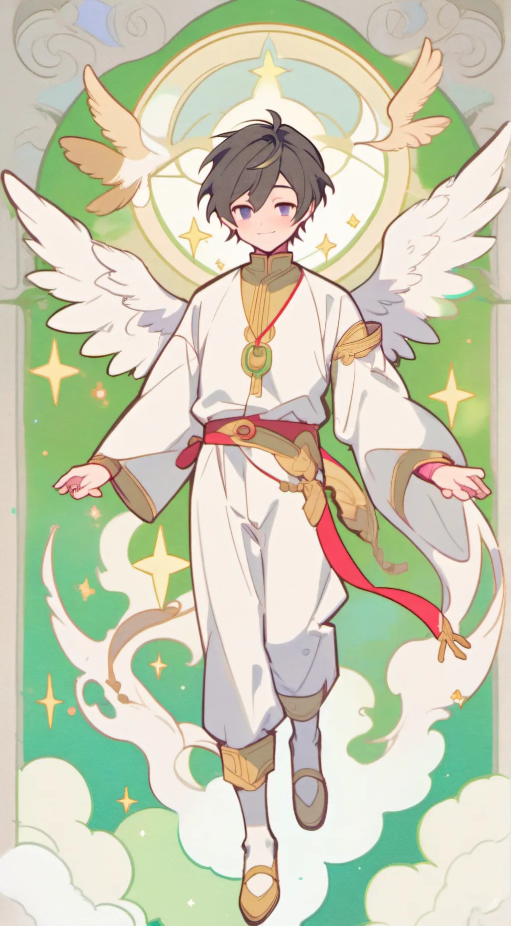 ai character: August  background