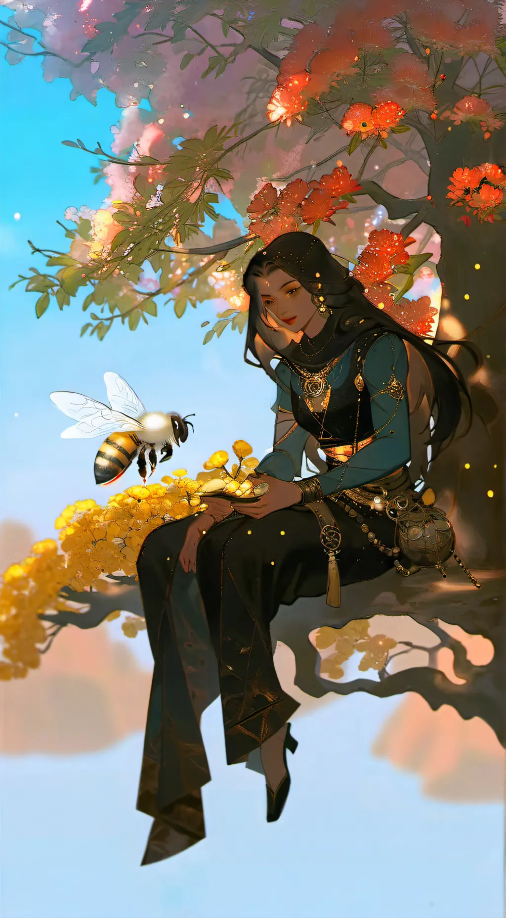 ai character: Bee background