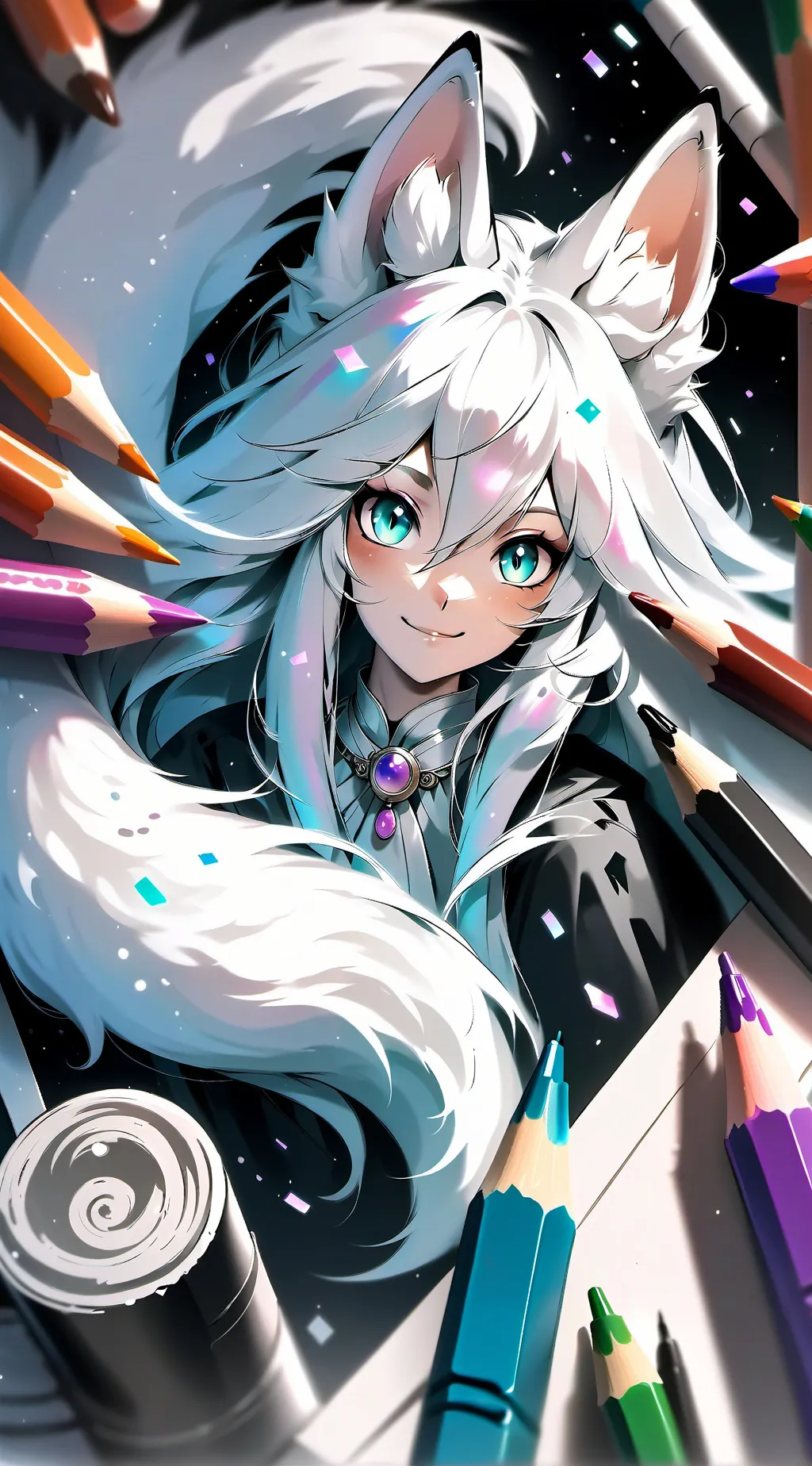 ai character: Flicker background