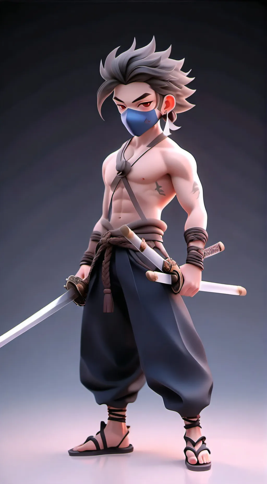 ai character: Cold island background