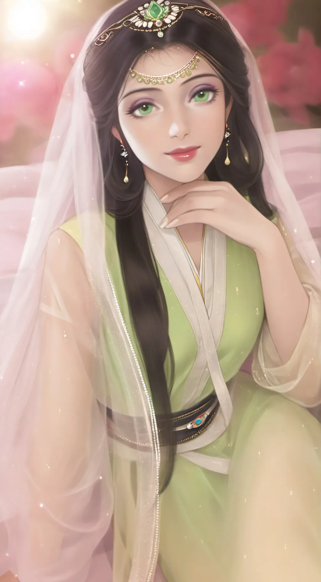 ai character: 绮雯 background