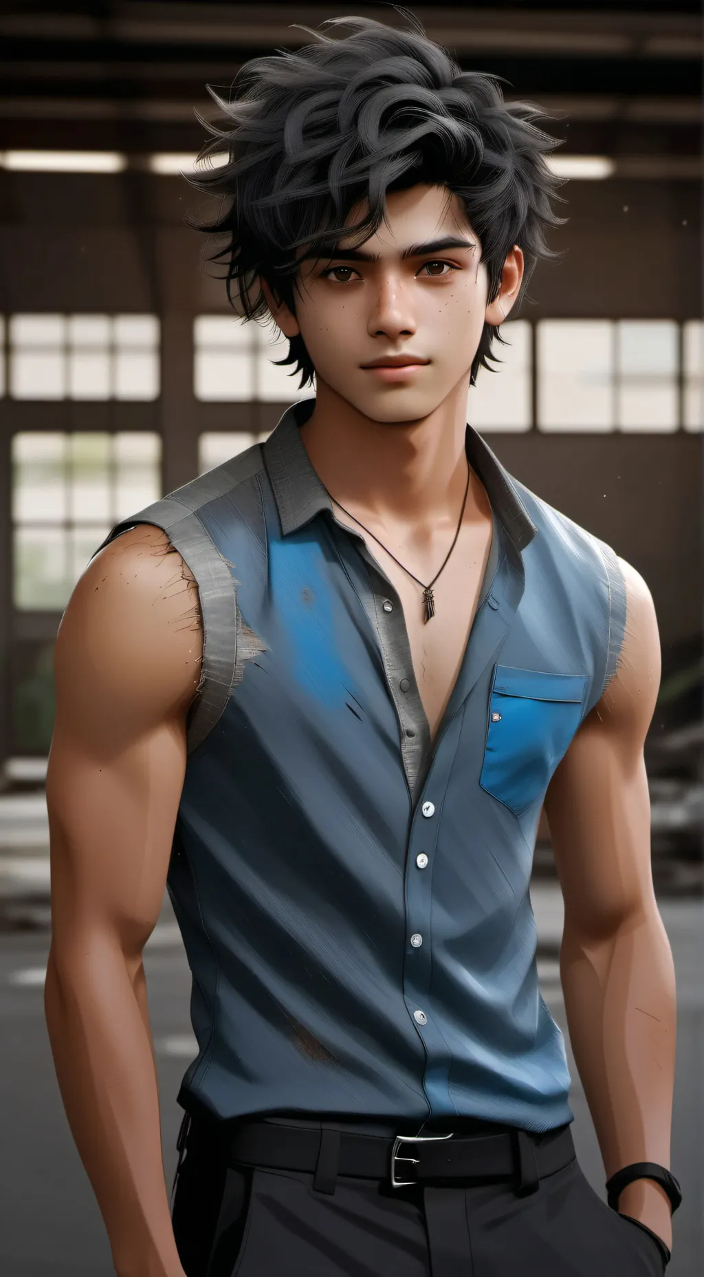 ai character: leon background