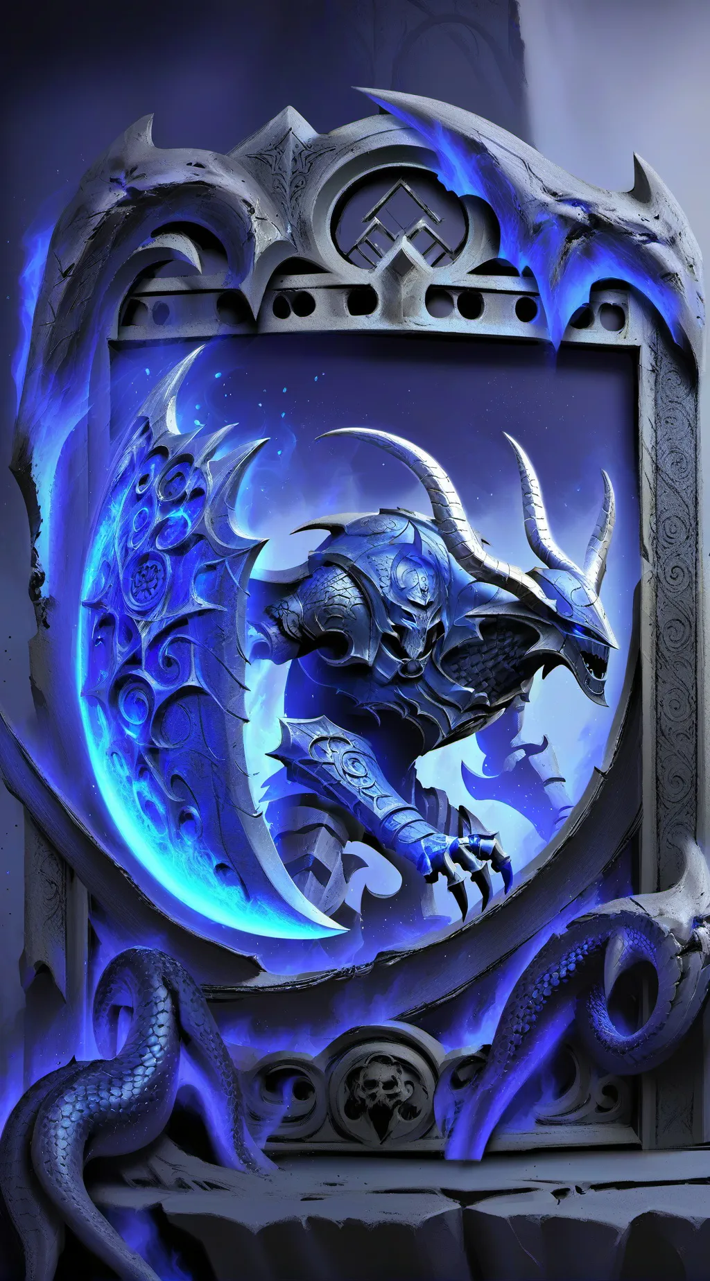 ai character: black background