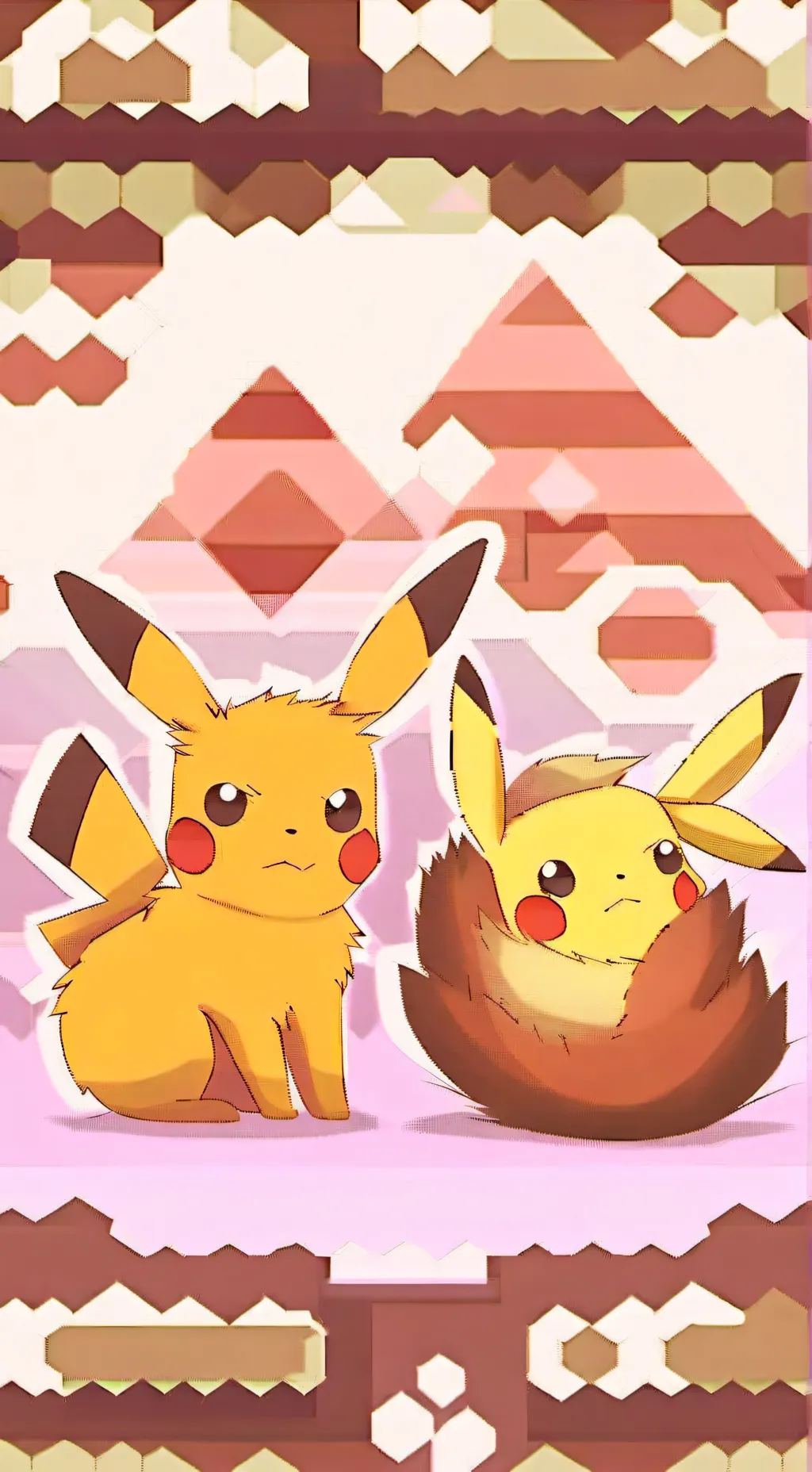 ai character: Eevee Pikachu Bros background