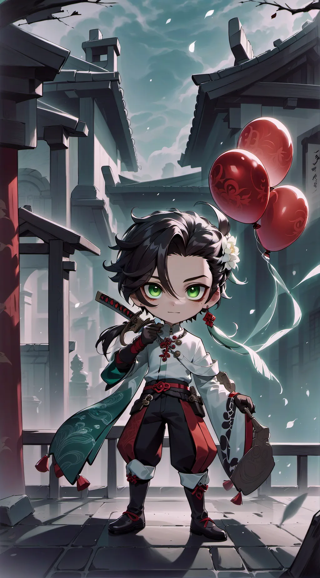 ai character: Akachi background