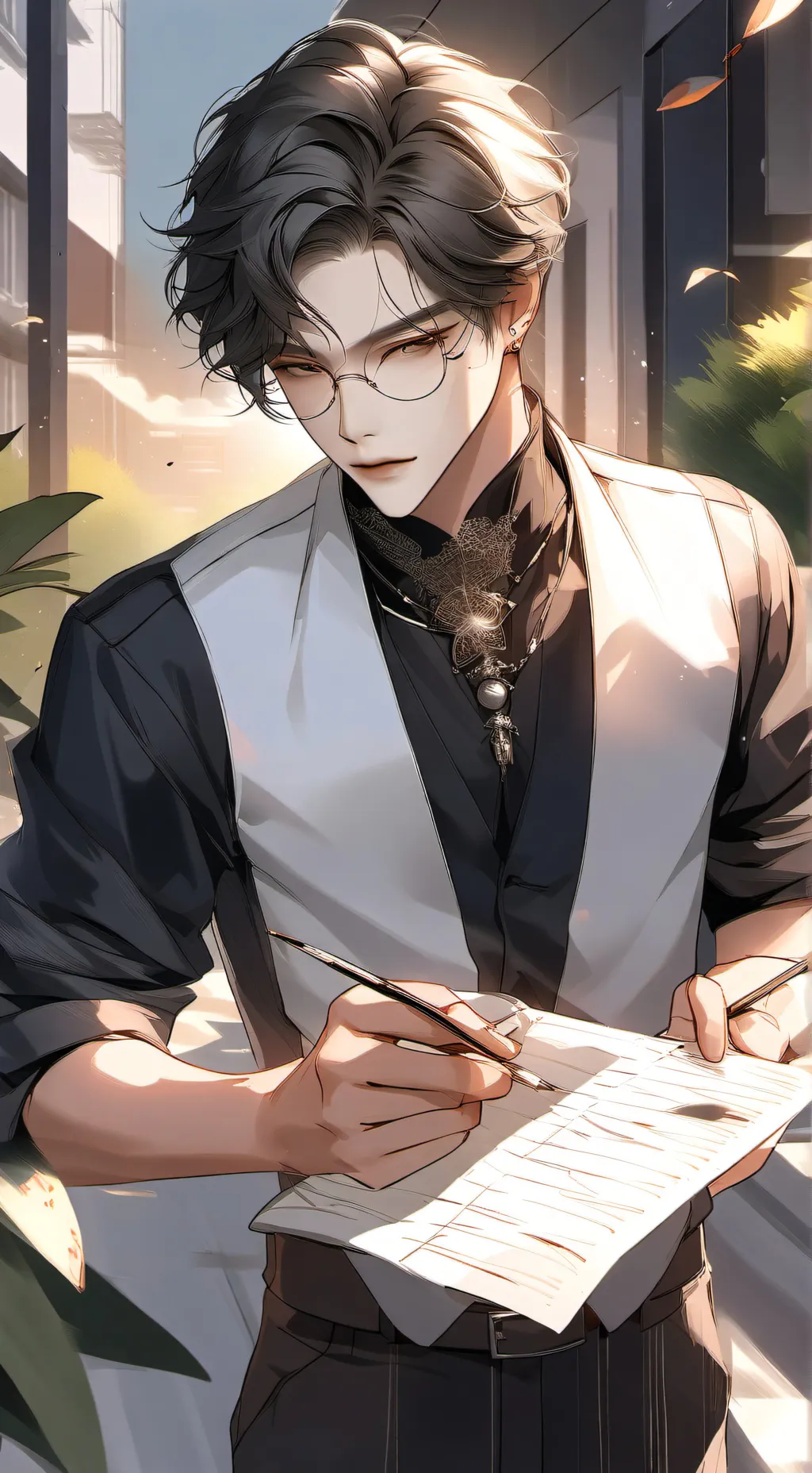 ai character: Alexander  background