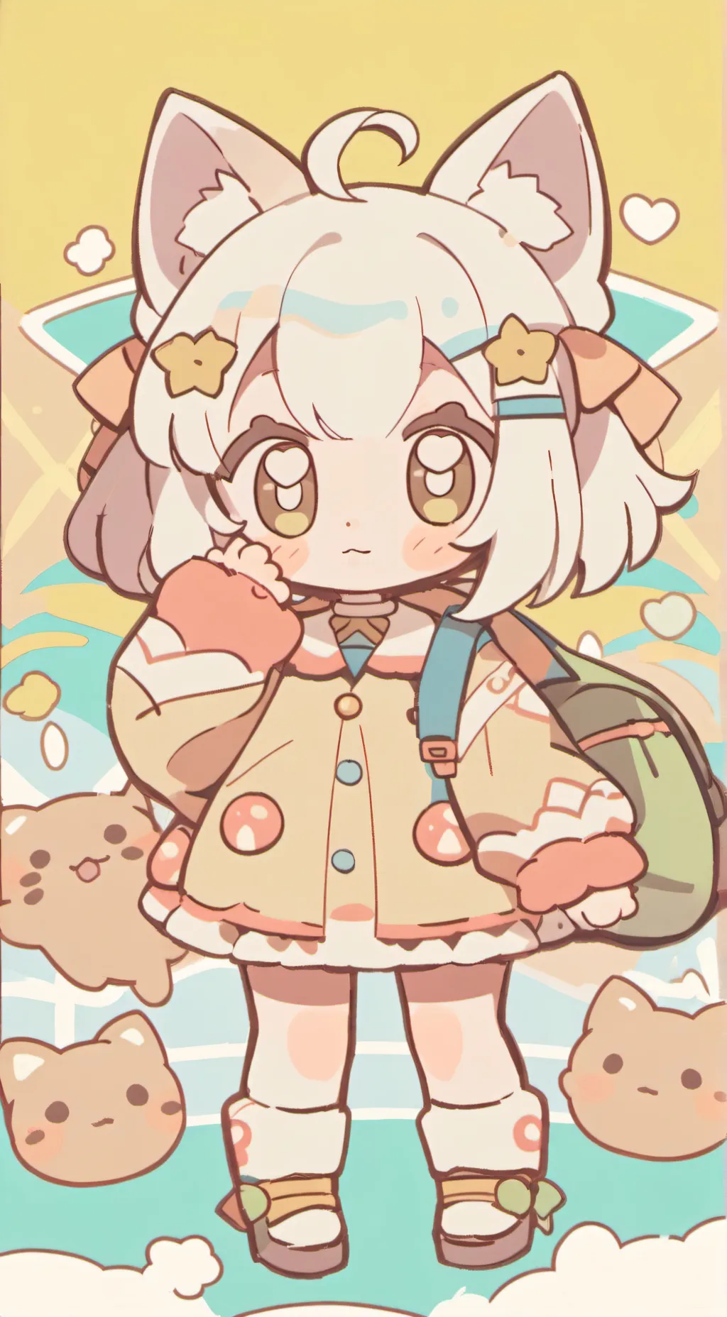 ai character: bebita neko. background