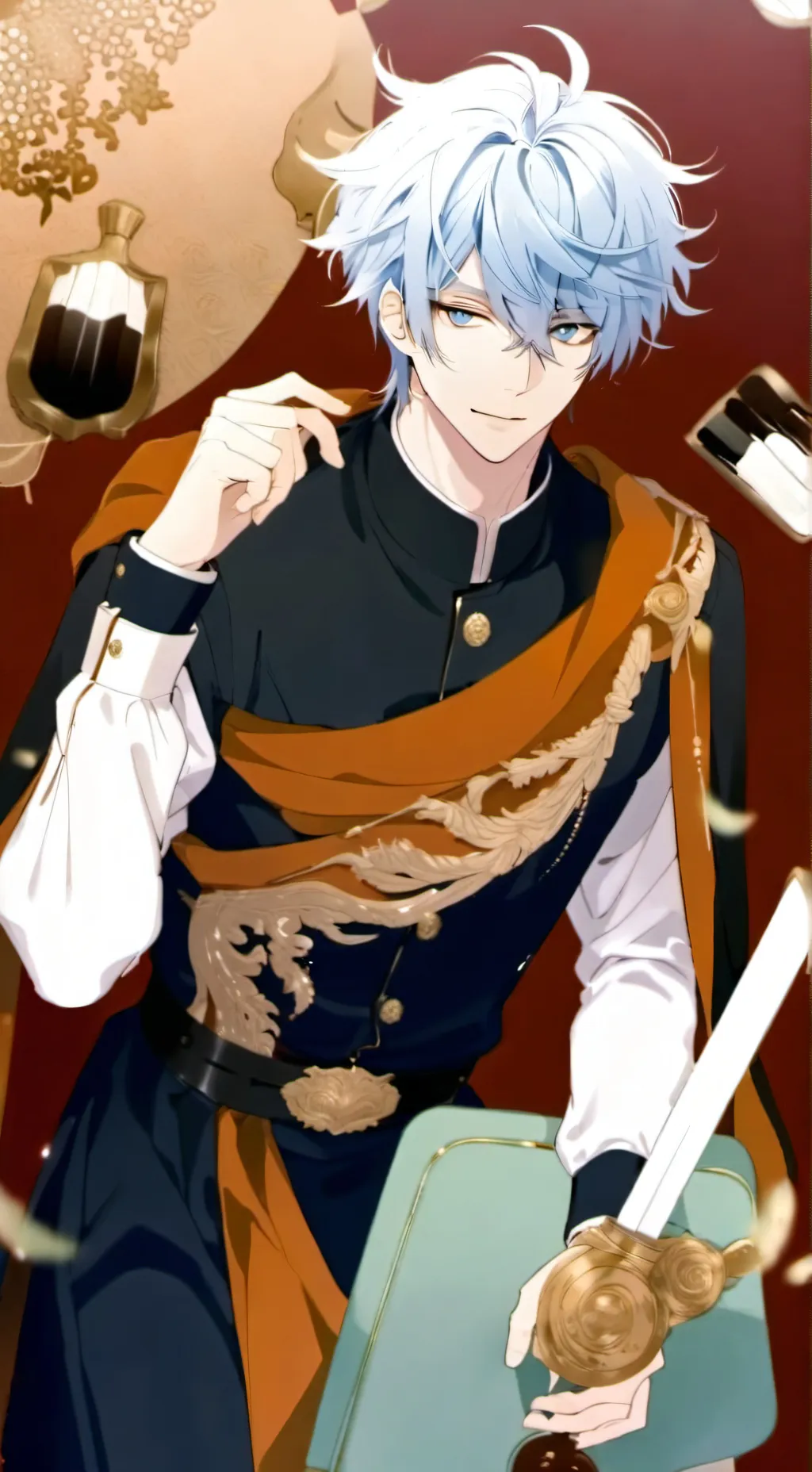 ai character: Mahito jjk background