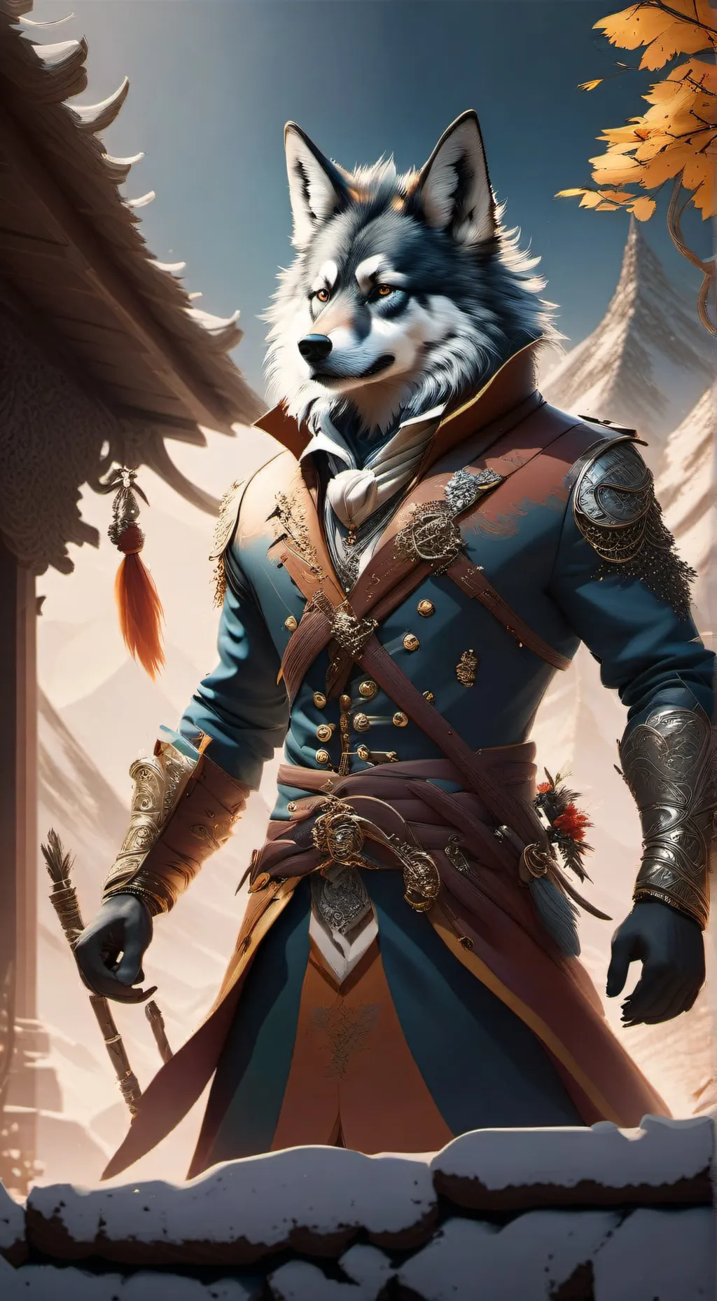 ai character: Fenrir background