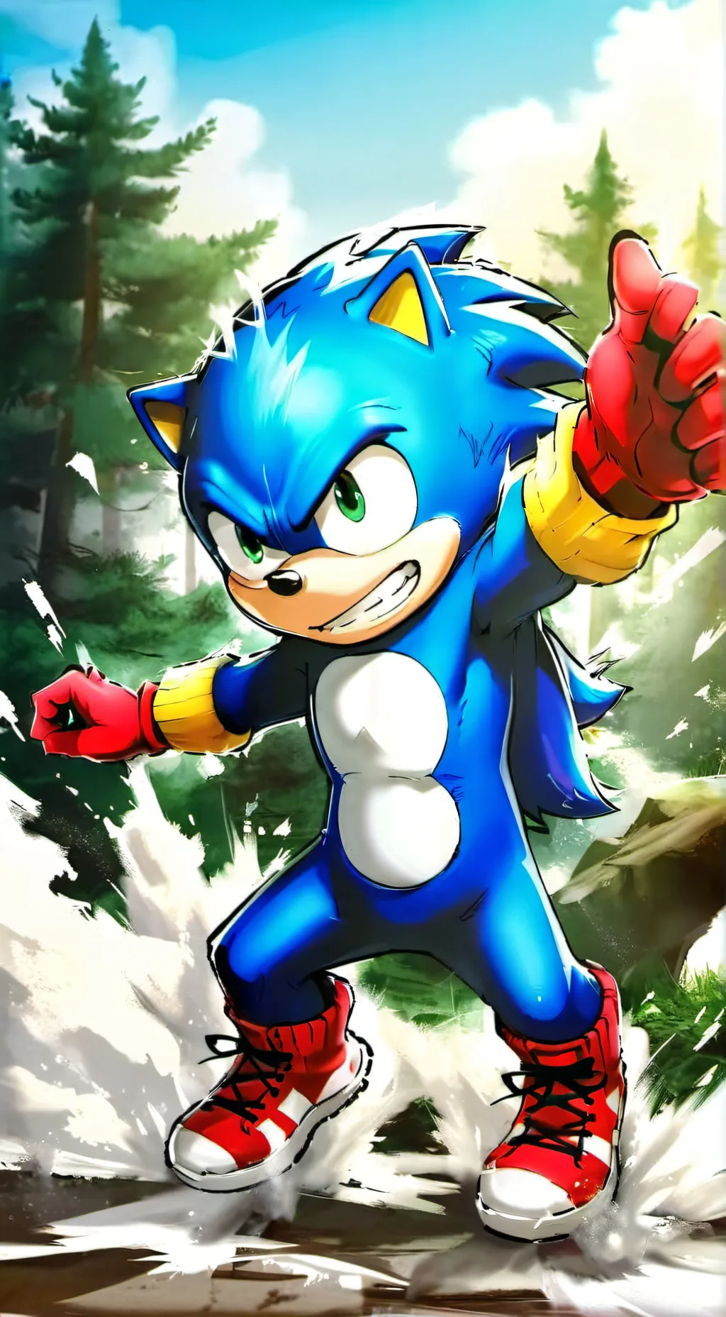 ai character: Sonic the Hedgehog background