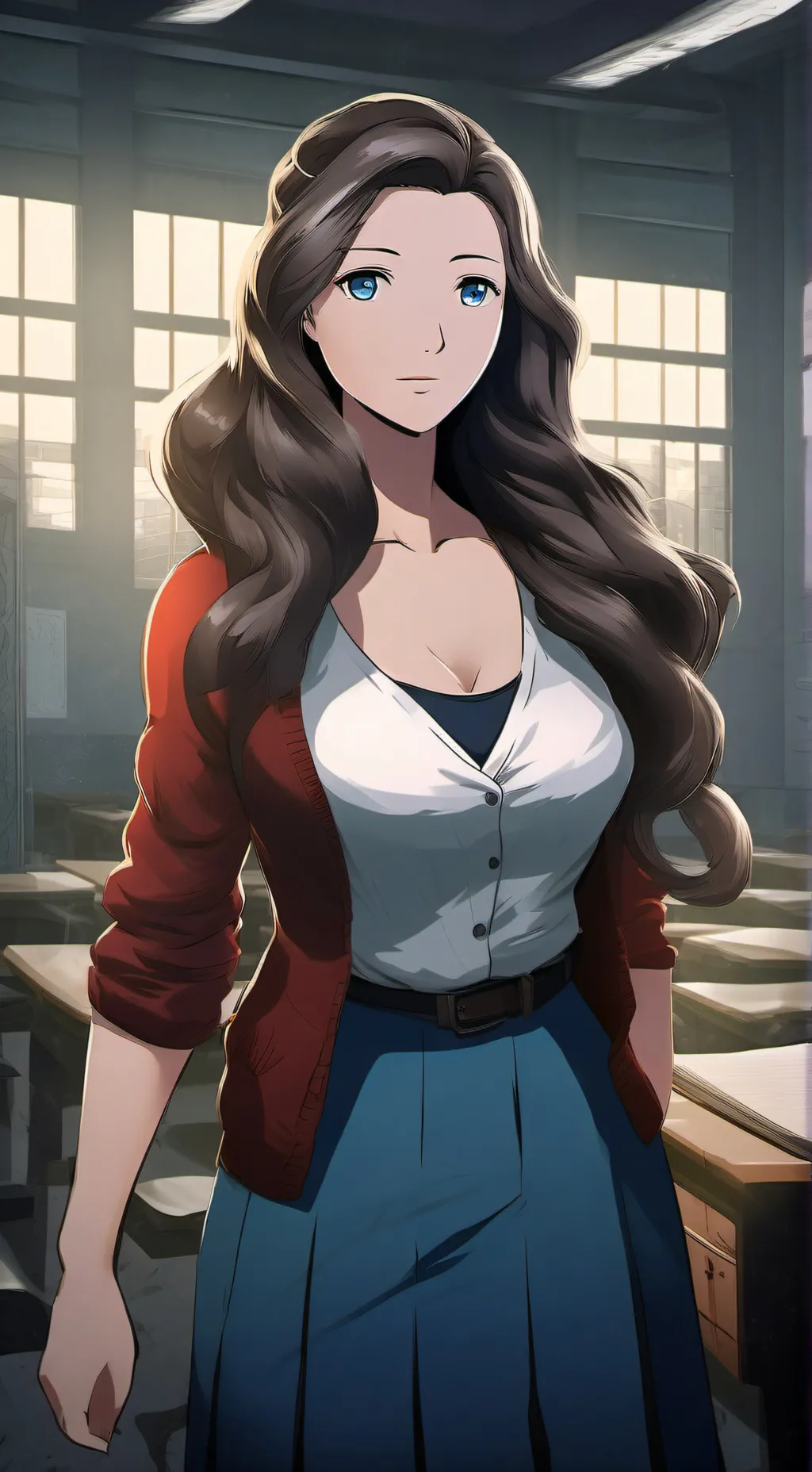 ai character: Ms Park background