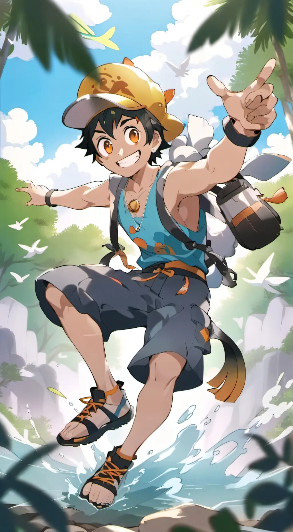 ai character: los ocho maestros  background
