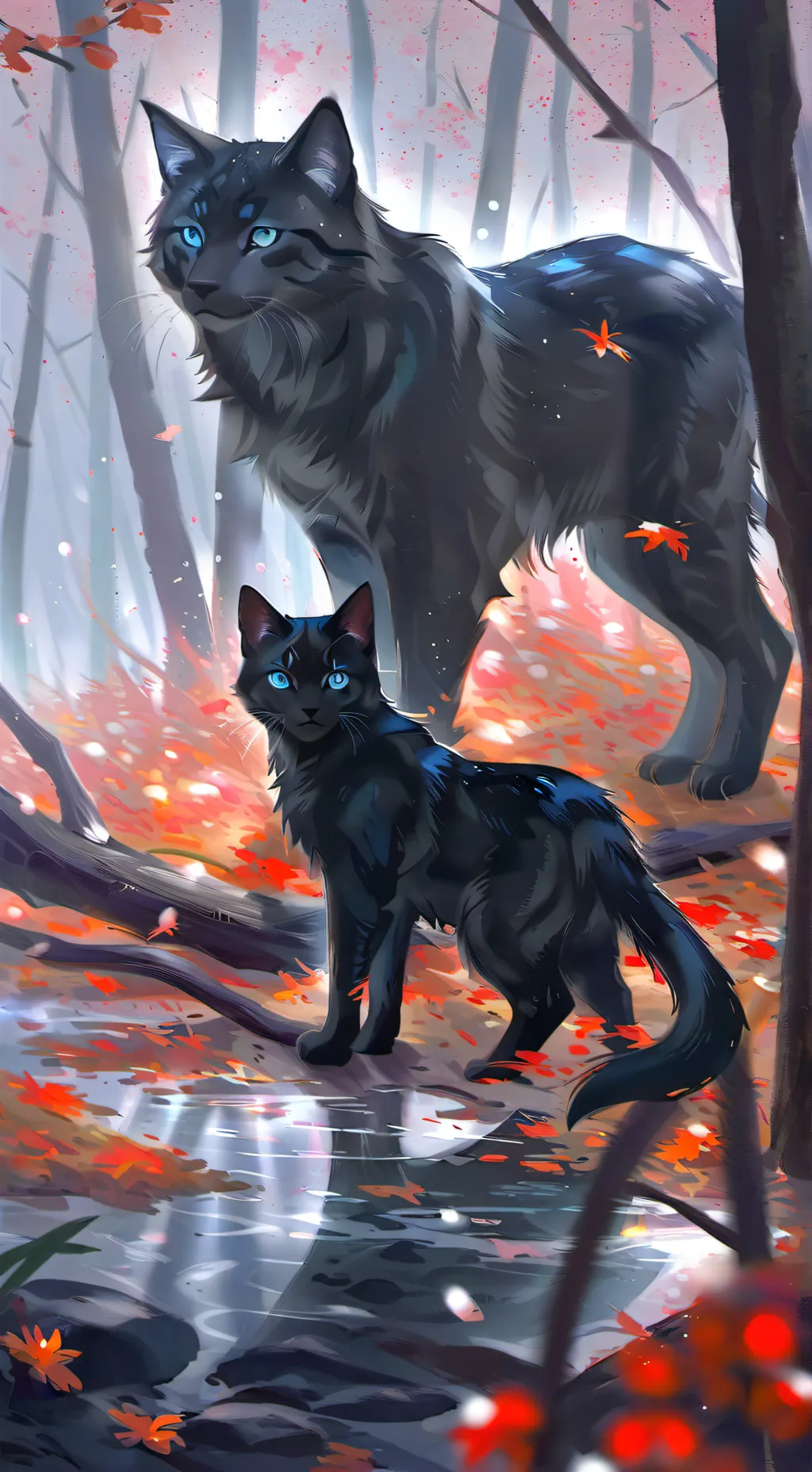 ai character: `•Warrior cats•√ background