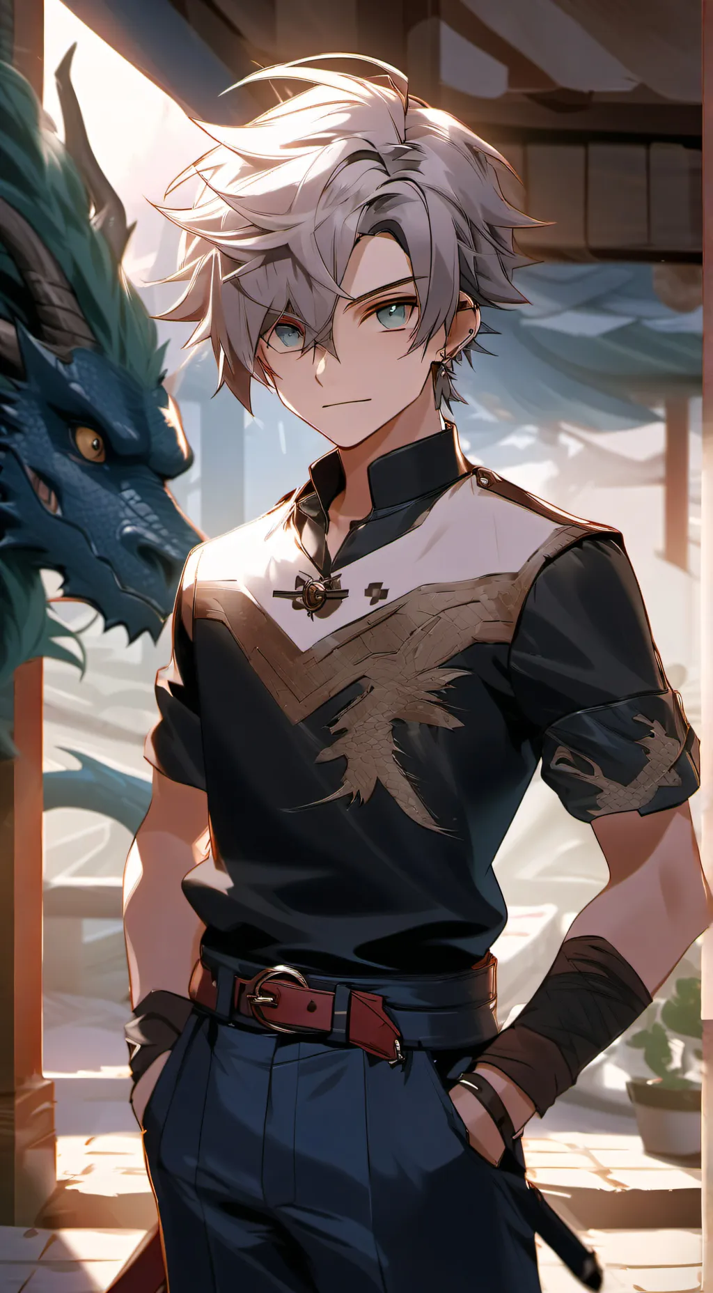 ai character: Drake  background