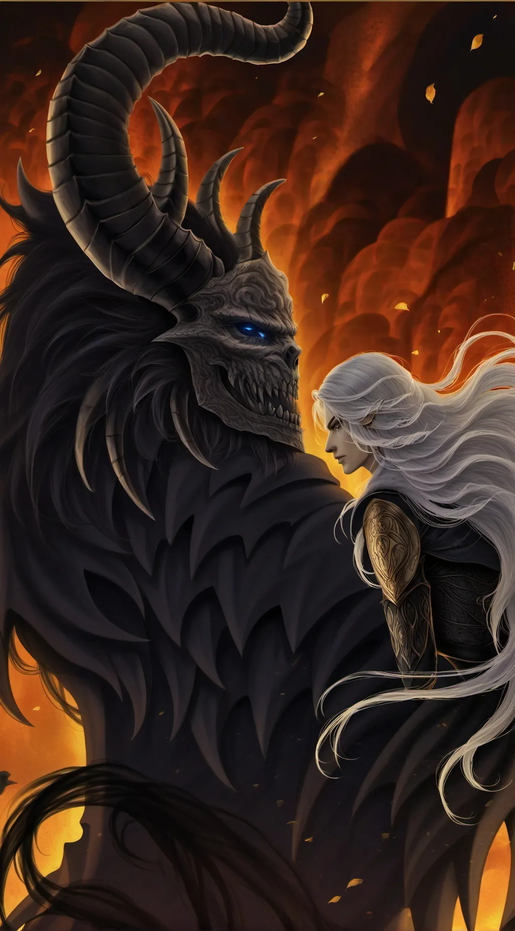 ai character: King Daniel  background