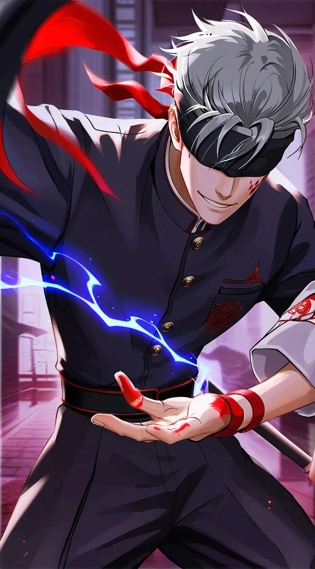 ai character: Gojo Satoru background
