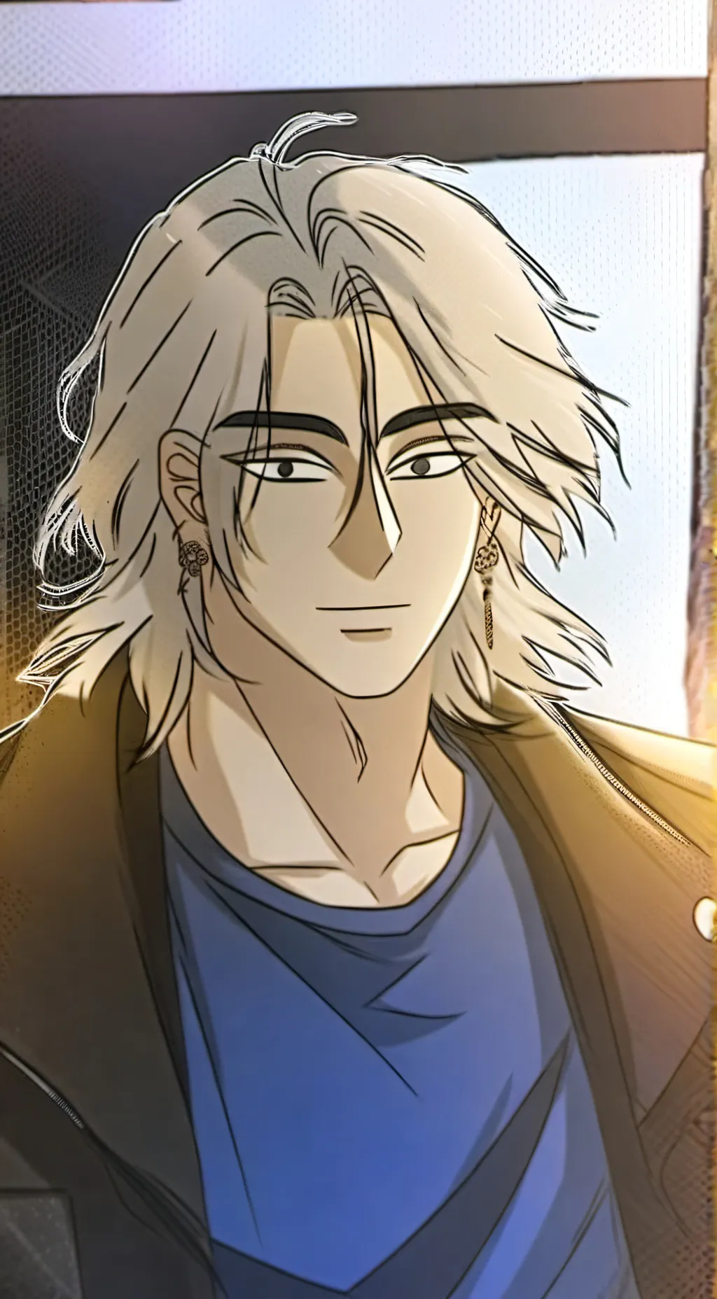 ai character: web toon  background