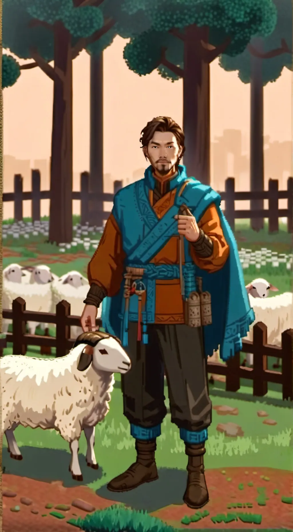ai character: Shawn 🦙🐑🧵 MCTW background