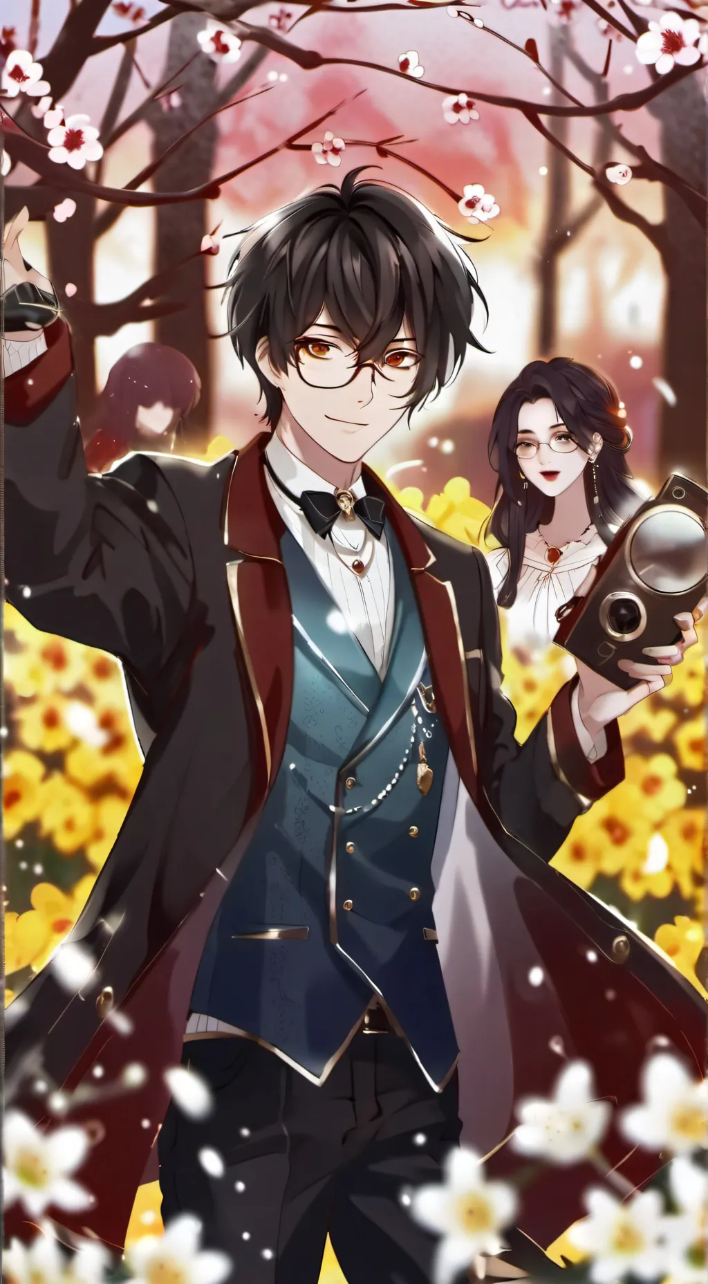 ai character: fin+ srimpo  background