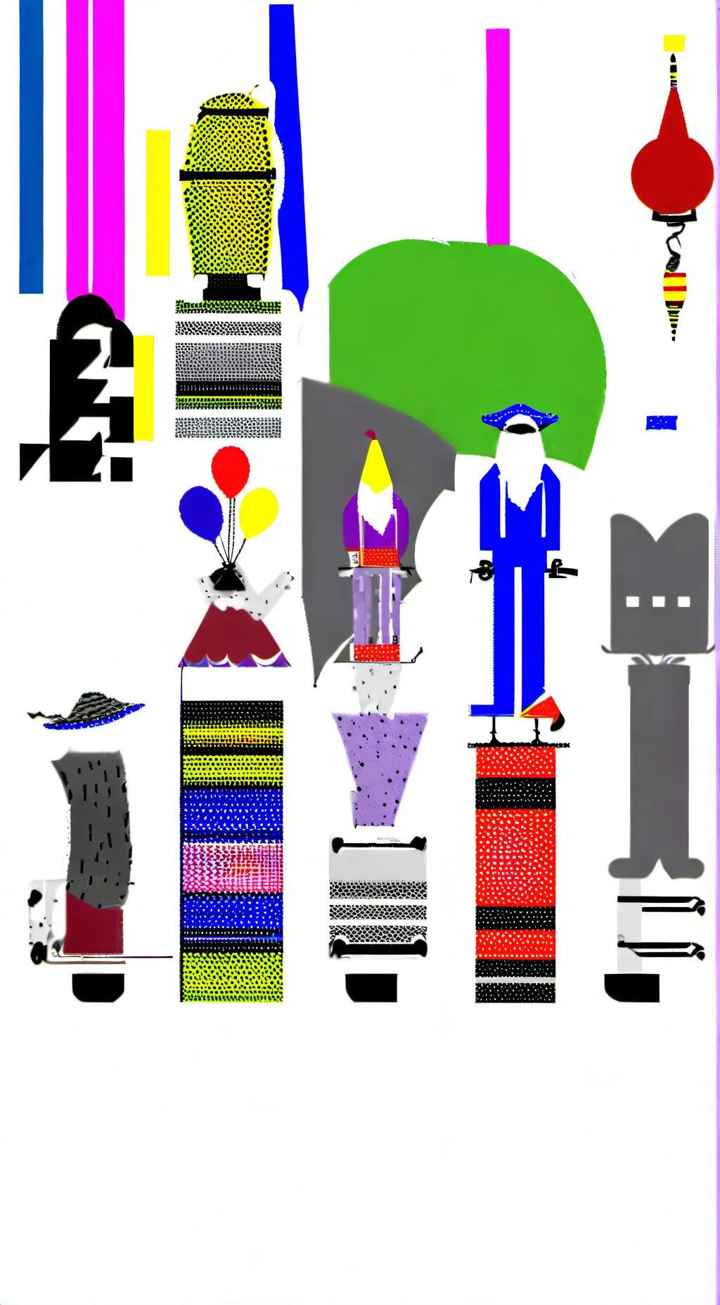 ai character: circus trio background