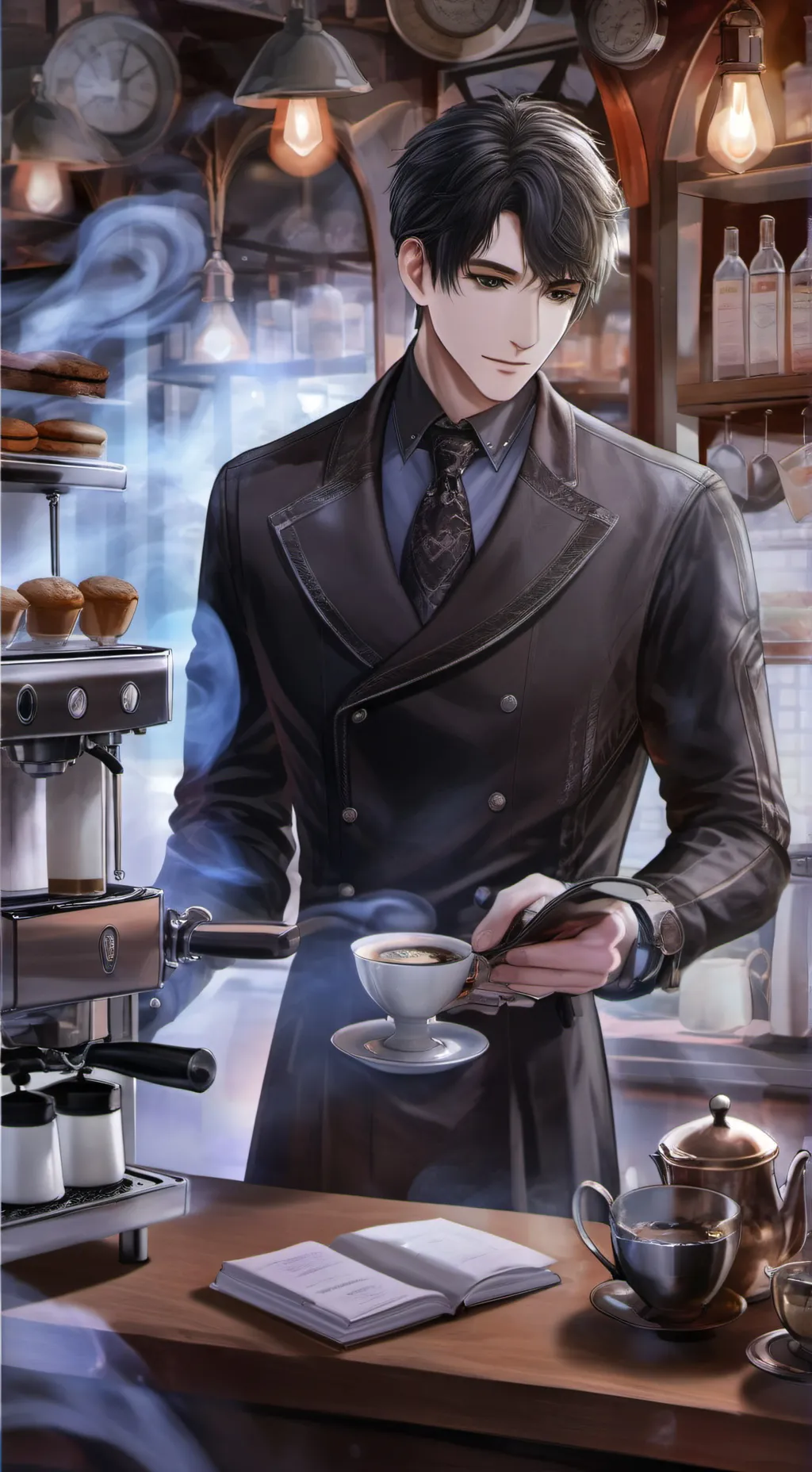 ai character: es hecho por IA  background