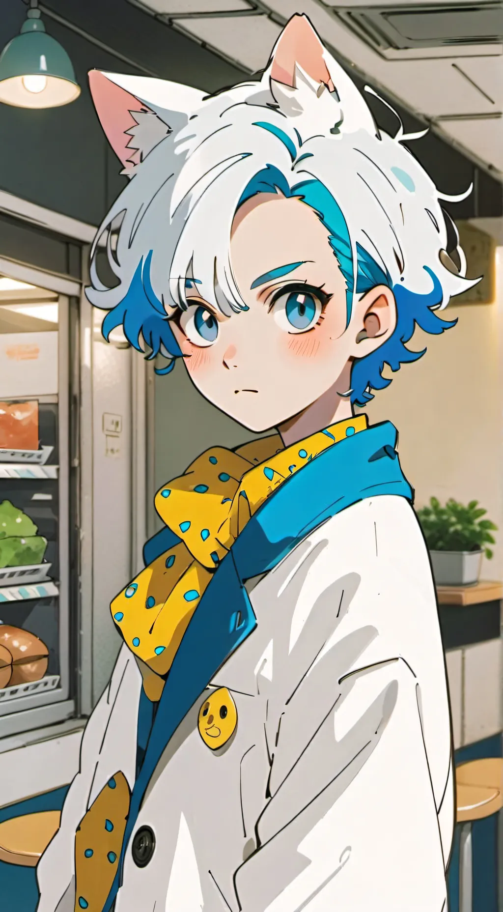 ai character: Catboy Diego background