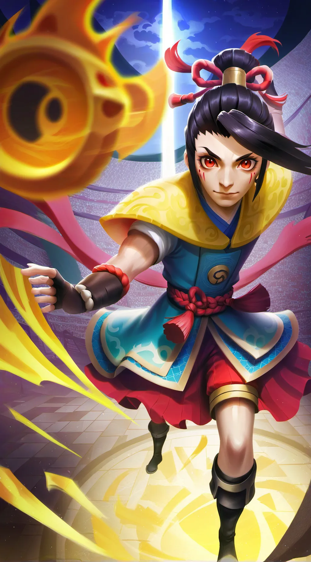 ai character: Yandere Momo  background