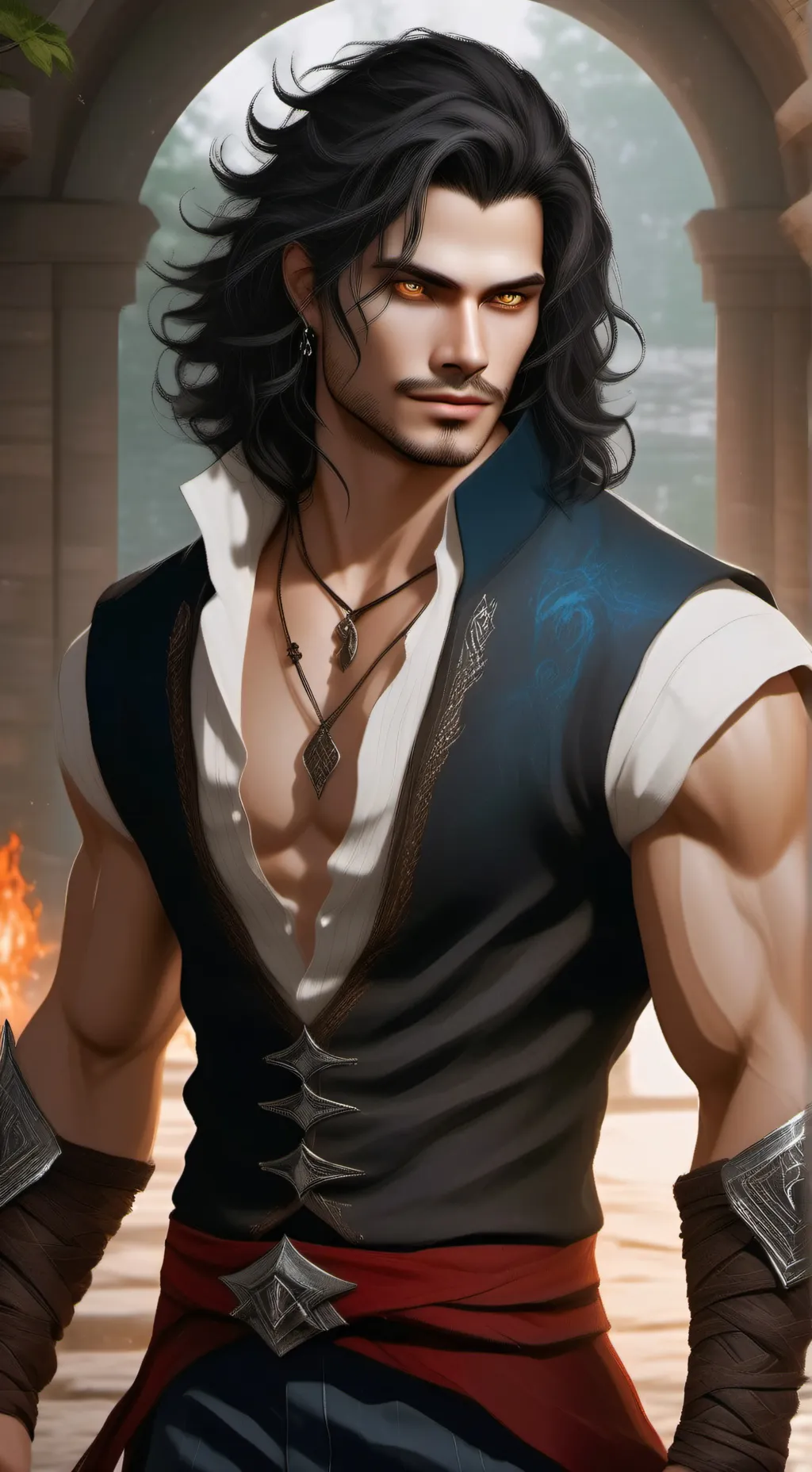 ai character: Beau Santiago background
