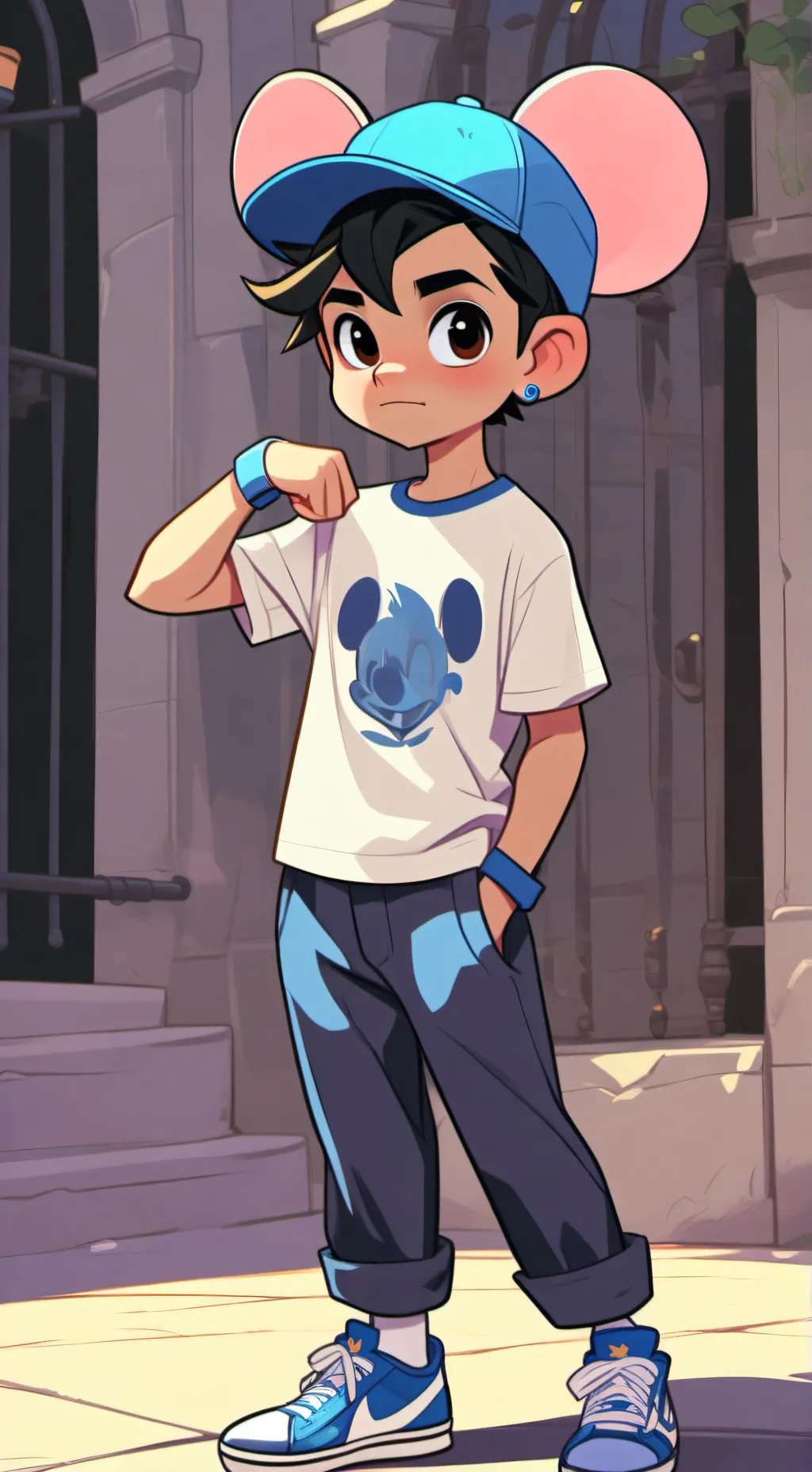 ai character: Mi talking Hank background