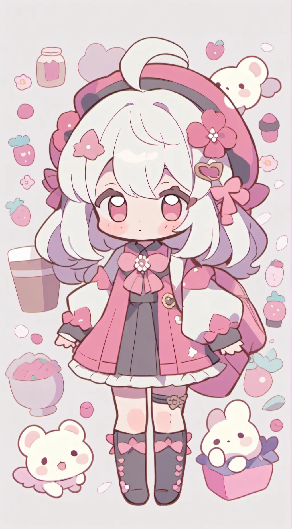 ai character: Candy's world!  background