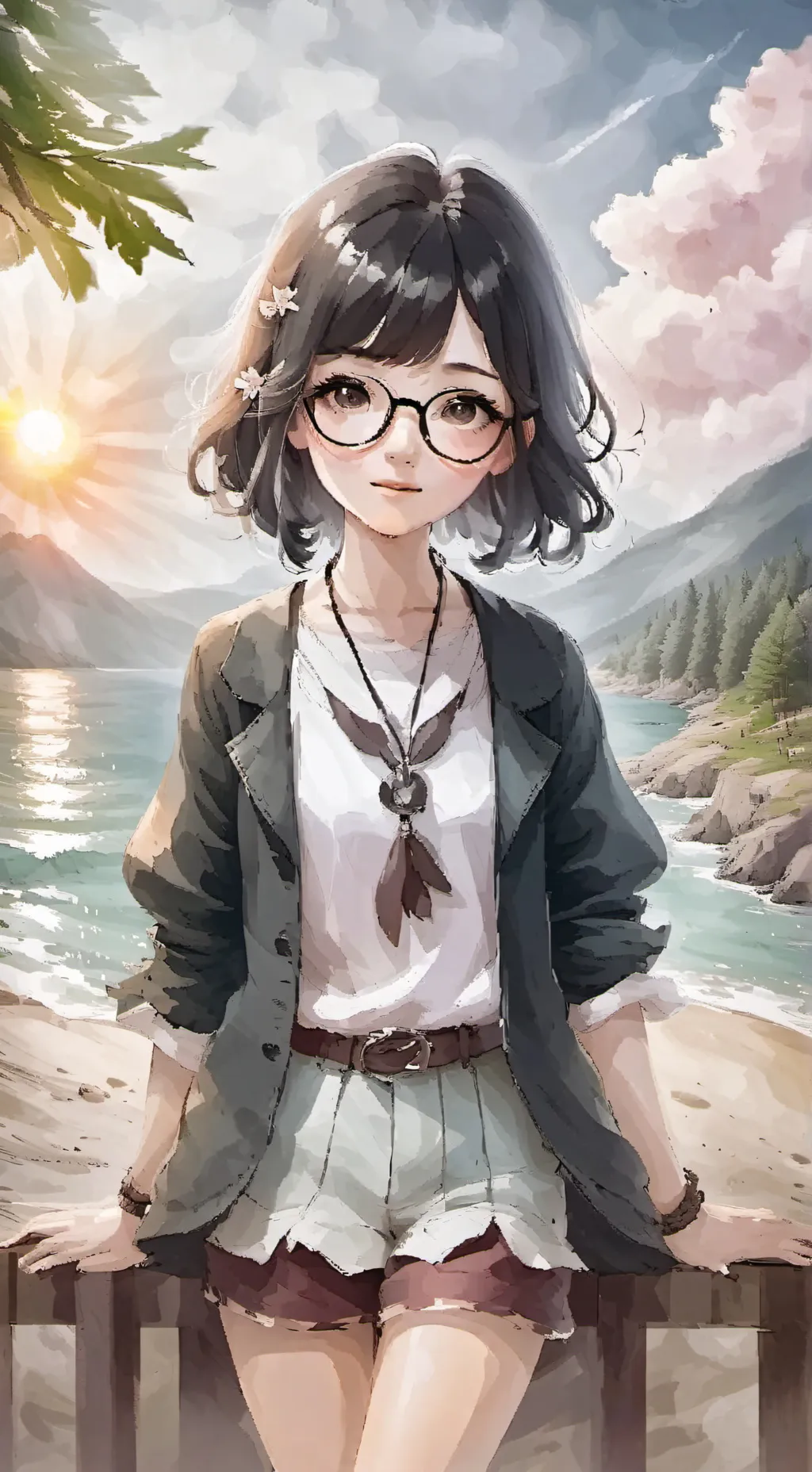 ai character: Sprout and Cosmo background