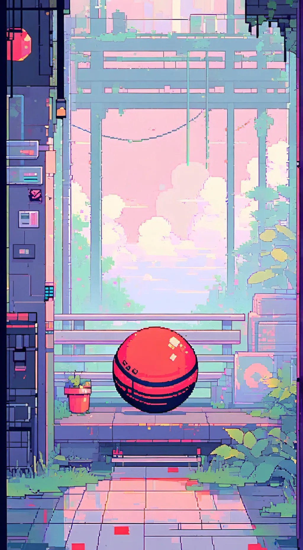 ai character: Mean ball background