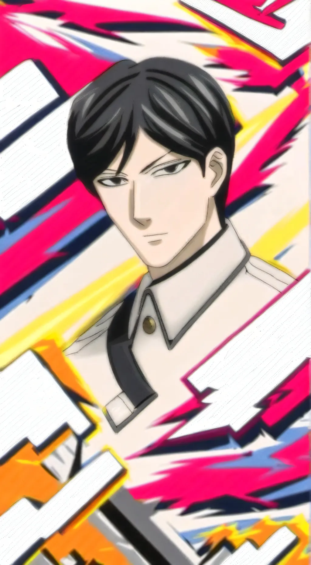 ai character: sakamoto desu ga background