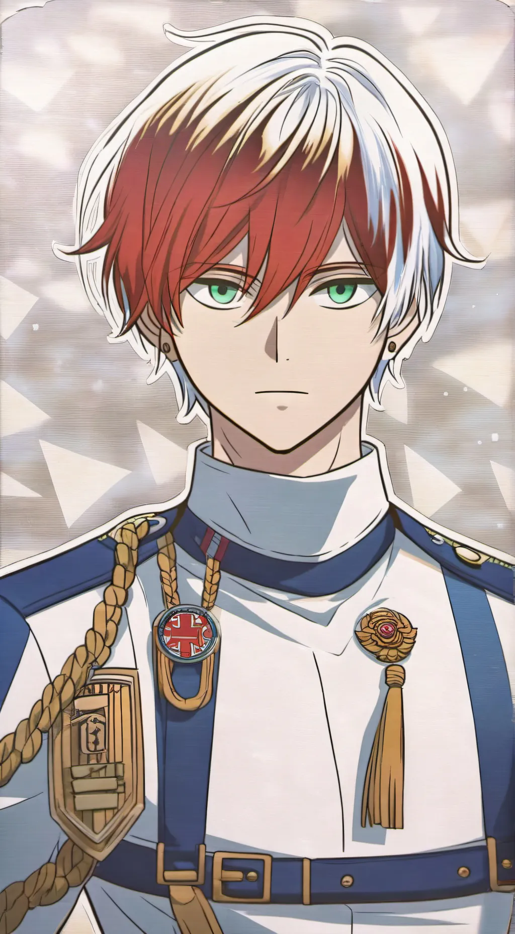 ai character: Shoto Todoroki background