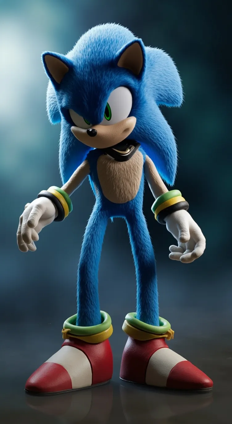 ai character: a weirdo vs sonic background