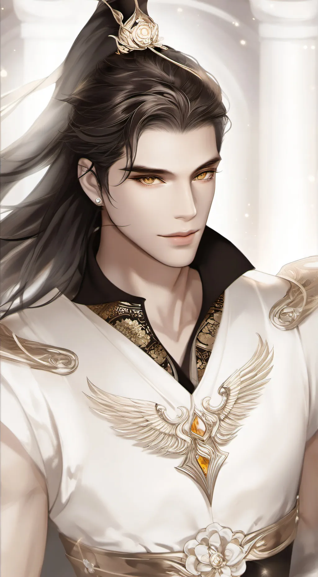 ai character: 白翎 background