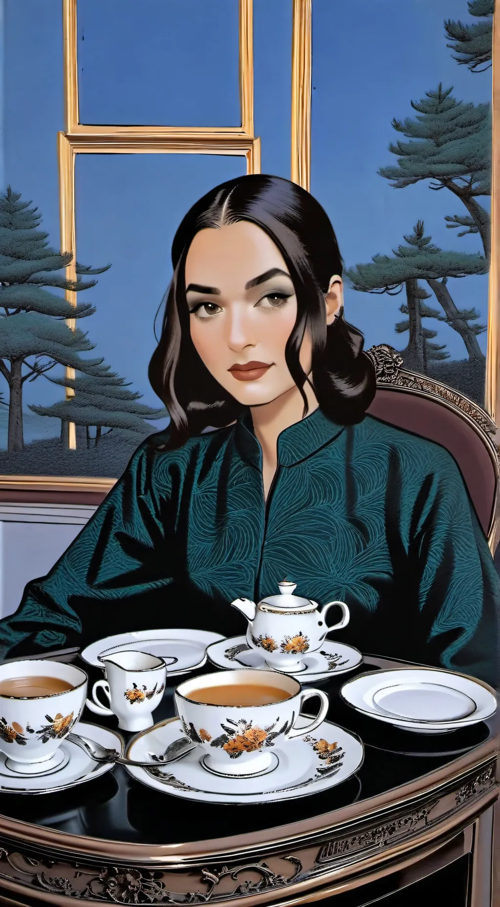 ai character: Natalie  background